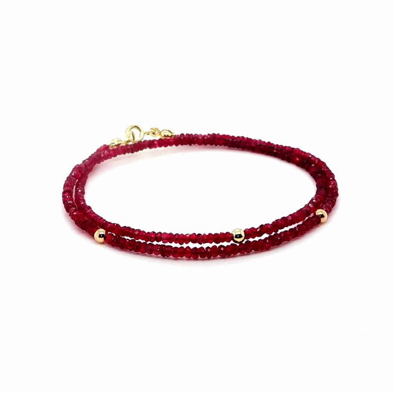 Korálkový náramek Ruby